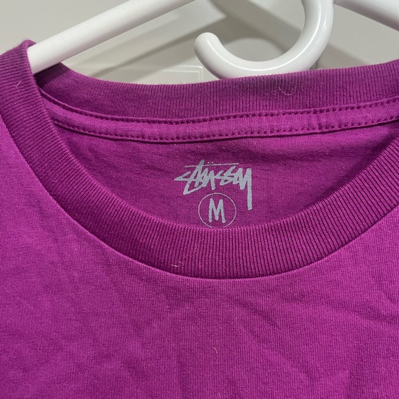 Stussy Men's Purple T-Shirt - Picture 3 of 4